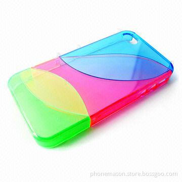 Colorful Mixed Design Protective Case for iPhone 4